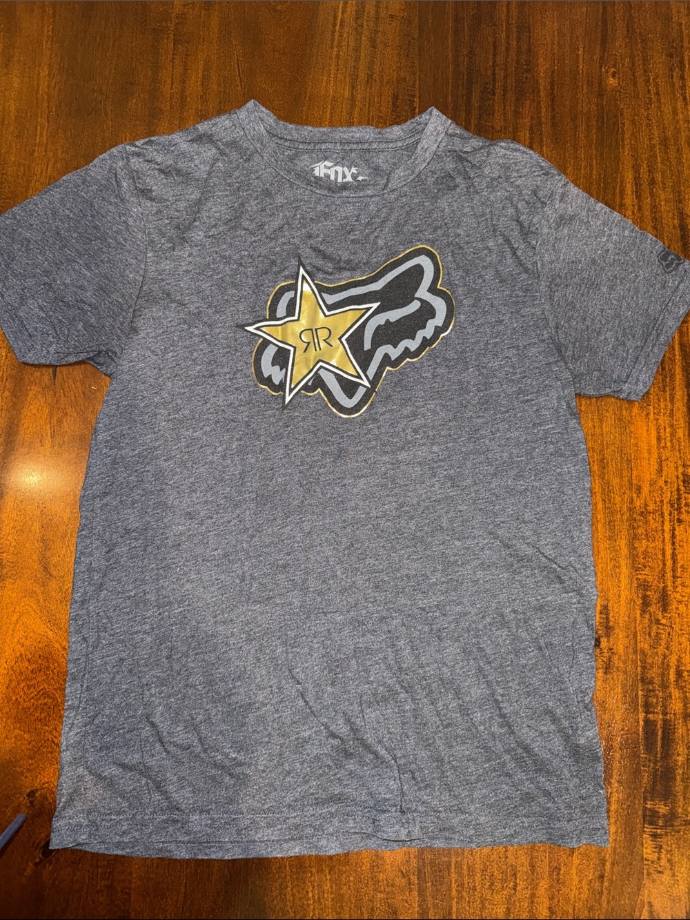 Fox Dark Gray Graphic Tee with White Logo